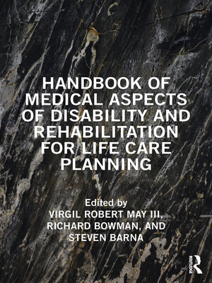 cover image of Handbook of Medical Aspects of Disability and Rehabilitation for Life Care Planning